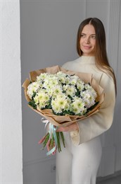 Белые хризантемы 15 шт 149349