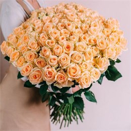 Персиковая роза 101шт 5656565656