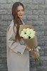 Белая роза 60см одн 9шт 149230 - фото 629704
