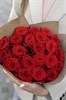 Красная роза 50см одн 21шт 149222 - фото 629813