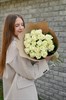 Белая роза 60см одн 15шт 149231 - фото 630166