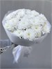 Белая пушистая хризантема в пленке (7шт) 090909090 - фото 635690